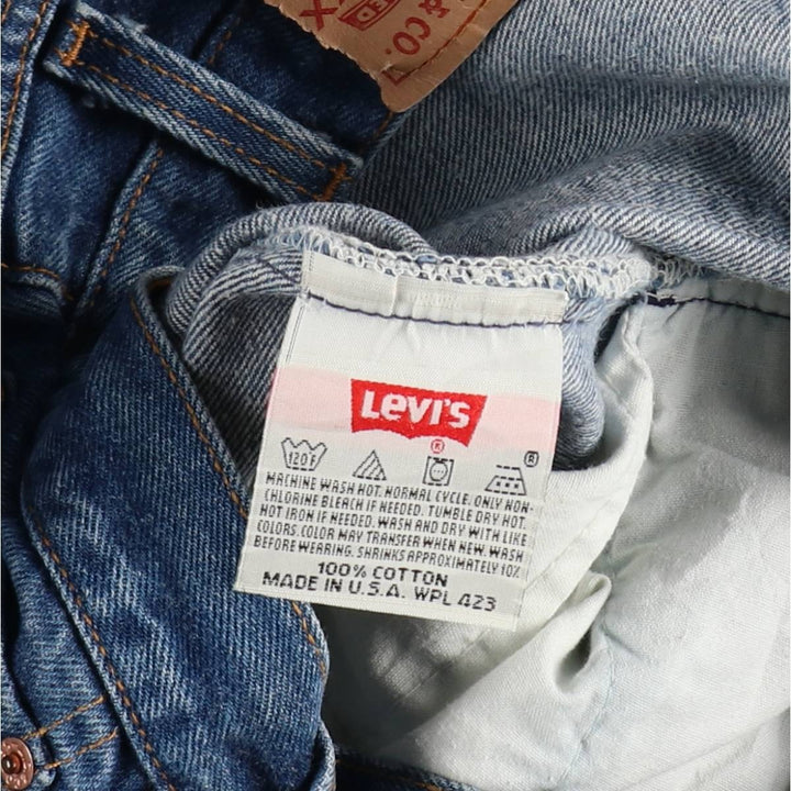 90'S Levi's 501-0000 Straight Denim Pants Made in USA Men's W30 Vintage cotton blue type Vintage Second Hand