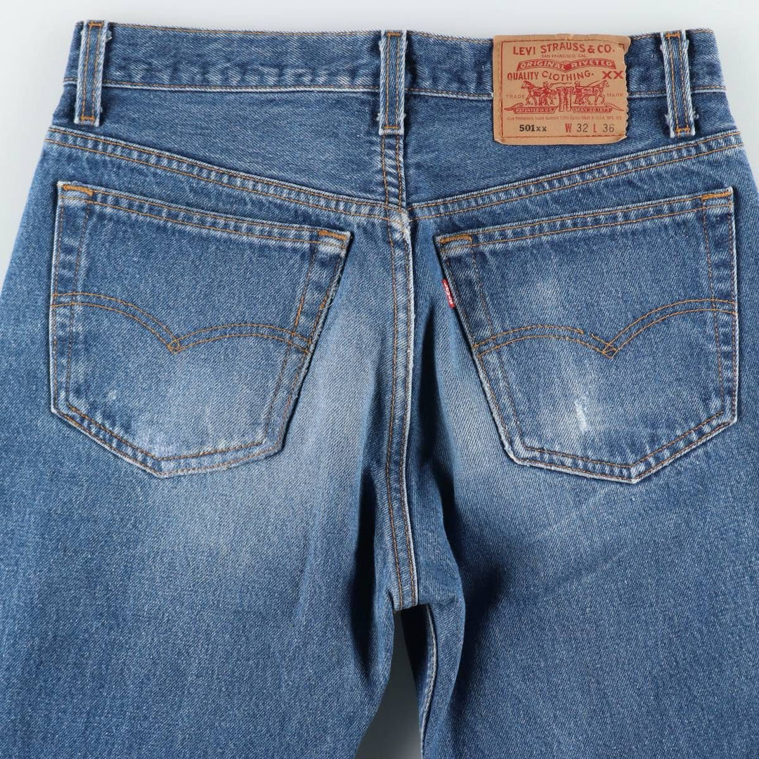 90'S Levi's 501-0000 Straight Denim Pants Made in USA Men's W30 Vintage cotton blue type Vintage Second Hand