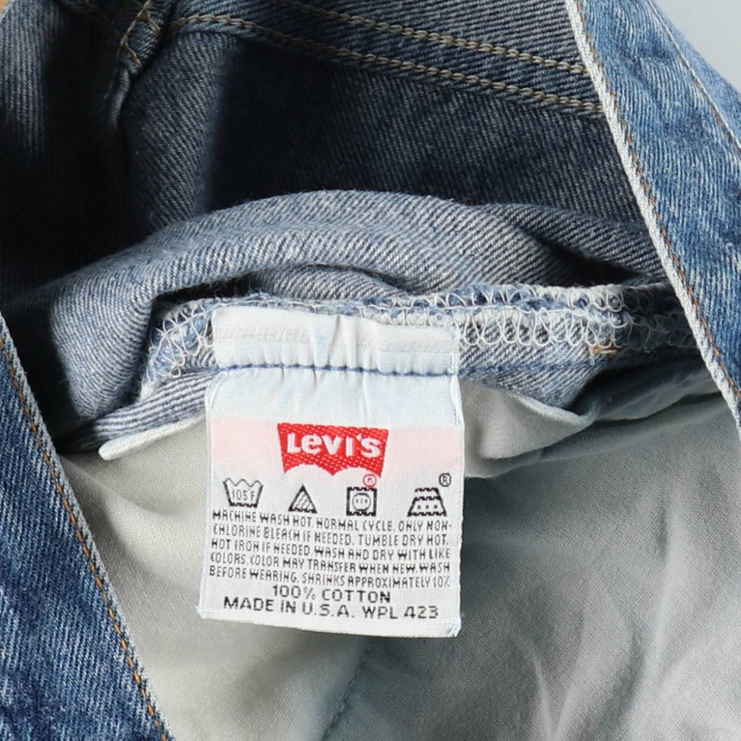 90'S Levi's 501-0000 Straight Denim Pants Made in USA Men's W34 Vintage cotton blue type Vintage Second Hand