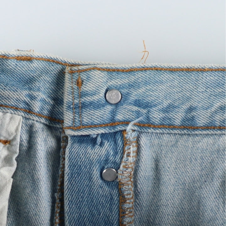 ~1990'S Levi's 501 Straight Denim Pants, Made in USA, Men's W34 (approx.), Vintage cotton blue type Vintage Second Hand