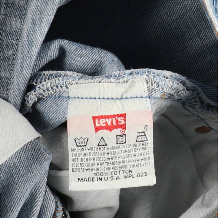 1990'S Levi's 1501-0117 Straight Denim Pants, Made in USA, Men's Size W31 (approx.), Vintage cotton blue type Vintage Second Hand