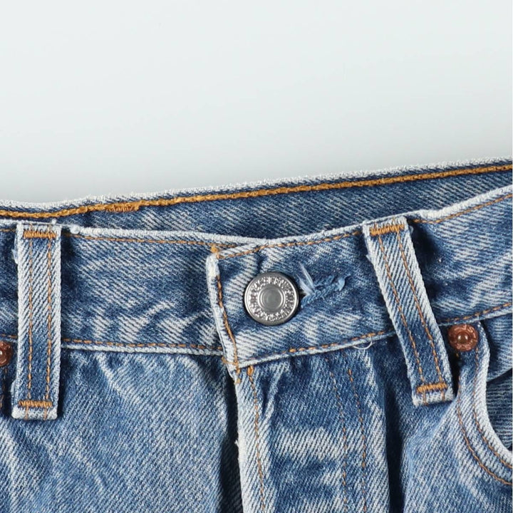 1990'S Levi's 1501-0117 Straight Denim Pants, Made in USA, Men's Size W31 (approx.), Vintage cotton blue type Vintage Second Hand