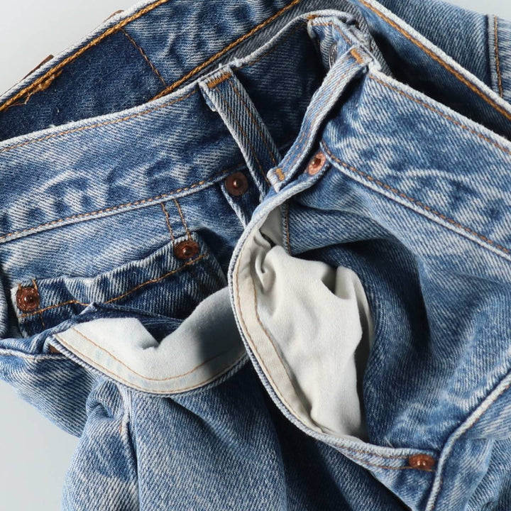 1990'S Levi's 1501-0117 Straight Denim Pants, Made in USA, Men's Size W31 (approx.), Vintage cotton blue type Vintage Second Hand