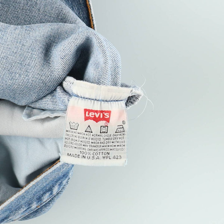 90'S Levi's 501-0000 Straight Denim Pants Made in USA Men's W30 Vintage cotton Blue type light blue Vintage Second Hand