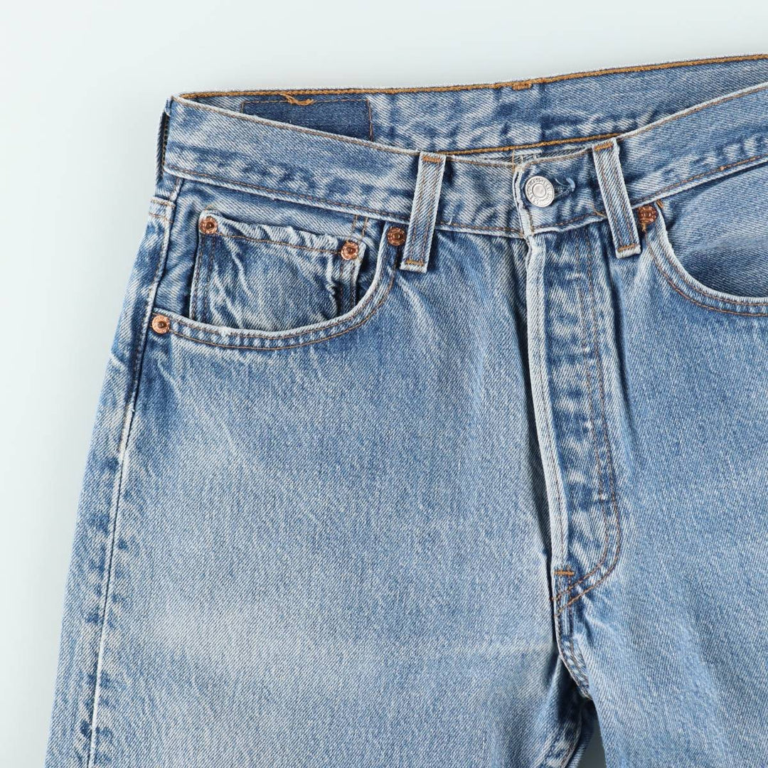 90'S Levi's 501-0000 Straight Denim Pants Made in USA Men's W30 Vintage cotton Blue type light blue Vintage Second Hand