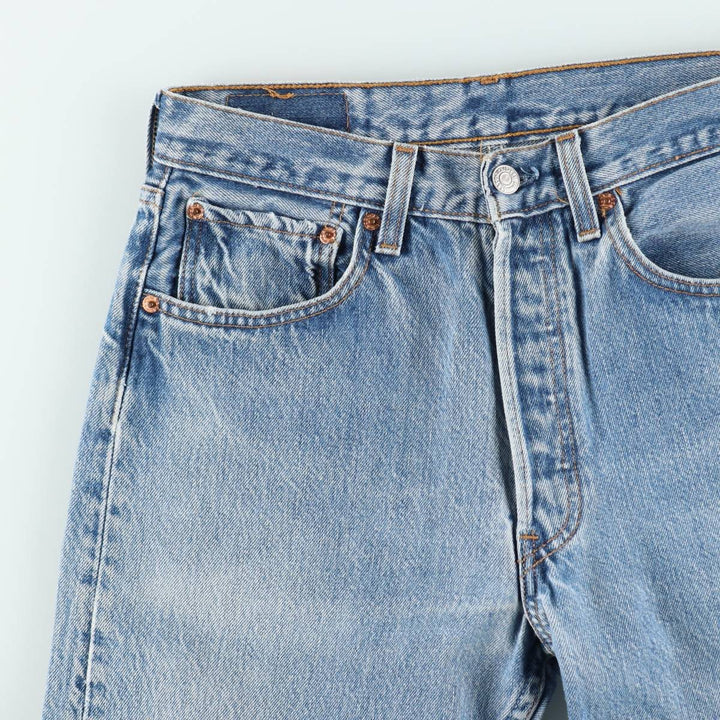 90'S Levi's 501-0000 Straight Denim Pants Made in USA Men's W30 Vintage cotton Blue type light blue Vintage Second Hand
