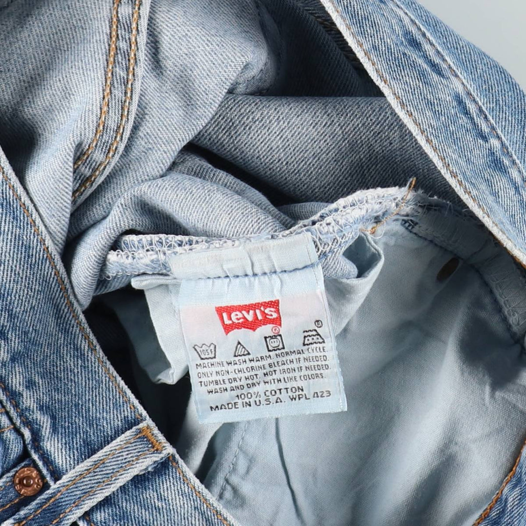 90'S Levi's 501-0193 Straight Denim Pants Made in USA Men's W31 Vintage cotton blue type Vintage Second Hand