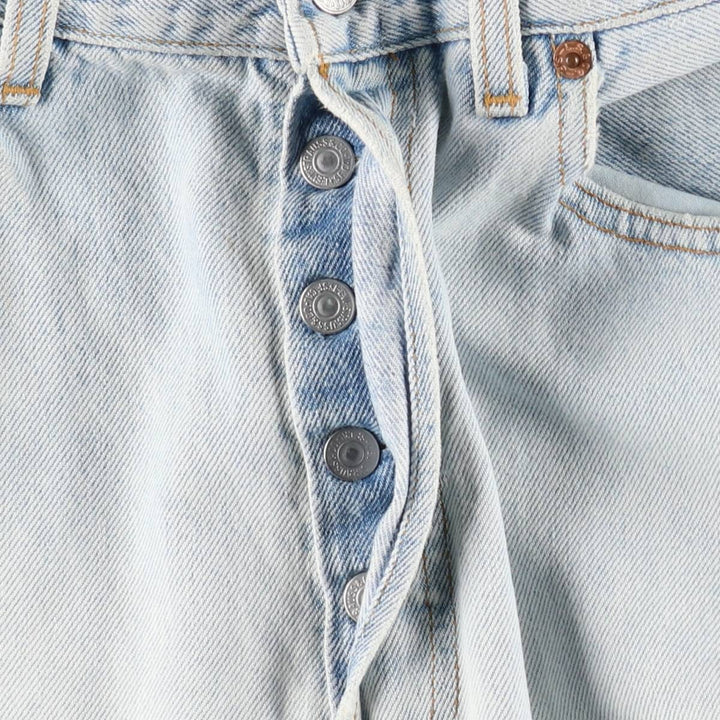 1990'S Levi's 501-0131 Straight Denim Pants, Made in USA, Men's Size W32 (approx.), Vintage cotton Blue type light blue Vintage Second Hand