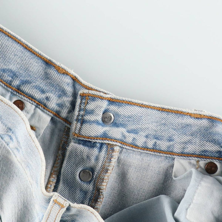 1990'S Levi's 501-0131 Straight Denim Pants, Made in USA, Men's Size W32 (approx.), Vintage cotton Blue type light blue Vintage Second Hand