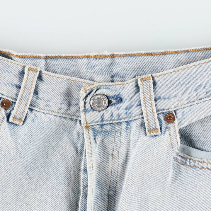 1990'S Levi's 501-0131 Straight Denim Pants, Made in USA, Men's Size W32 (approx.), Vintage cotton Blue type light blue Vintage Second Hand