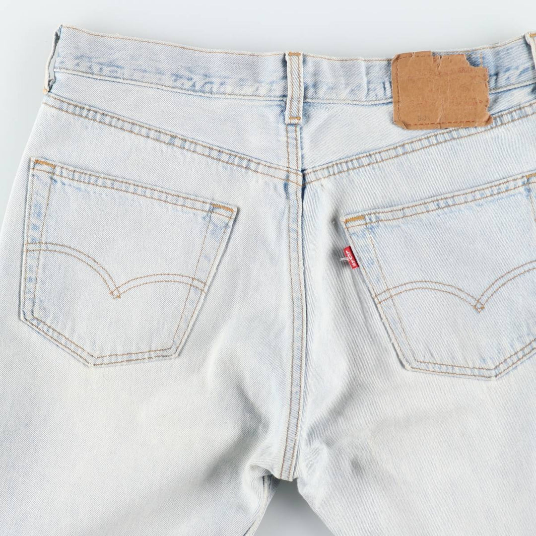 1990'S Levi's 501-0131 Straight Denim Pants, Made in USA, Men's Size W32 (approx.), Vintage cotton Blue type light blue Vintage Second Hand