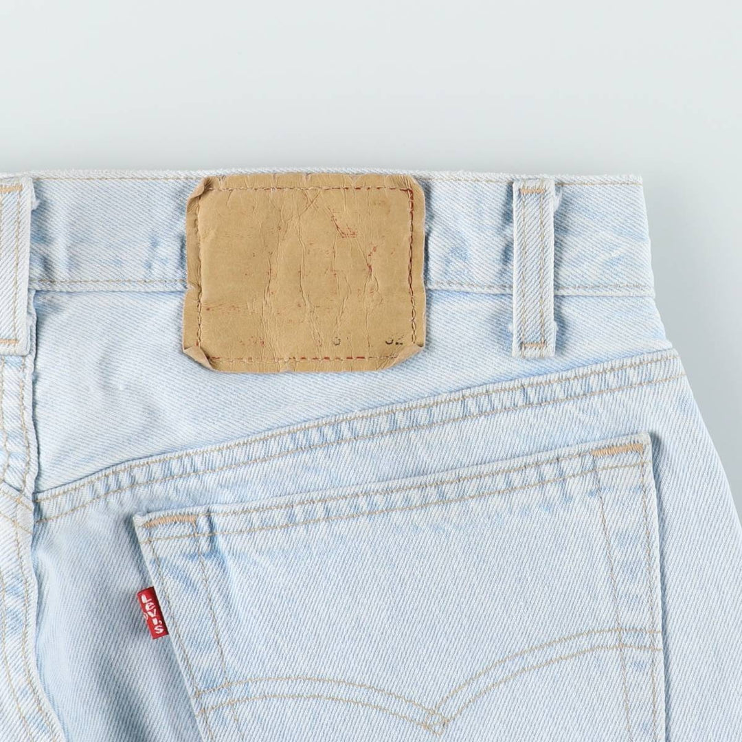 2000'S Levi's 501 Straight Denim Pants, Made in USA, Men's Size W32 (approx.) cotton Blue type light blue Vintage Second Hand