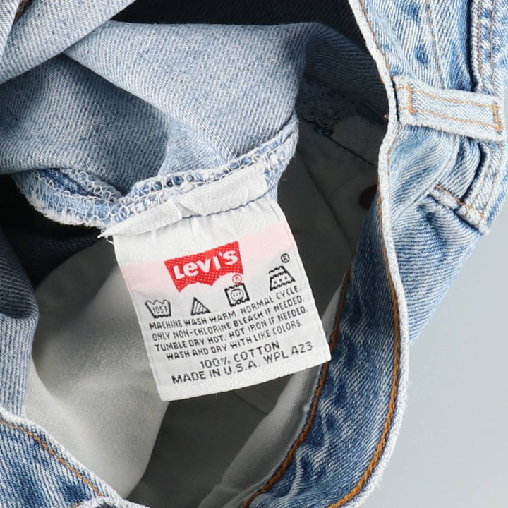 90'S Levi's 501-0193 Straight Denim Pants Made in USA Men's W30 Vintage cotton blue type Vintage Second Hand