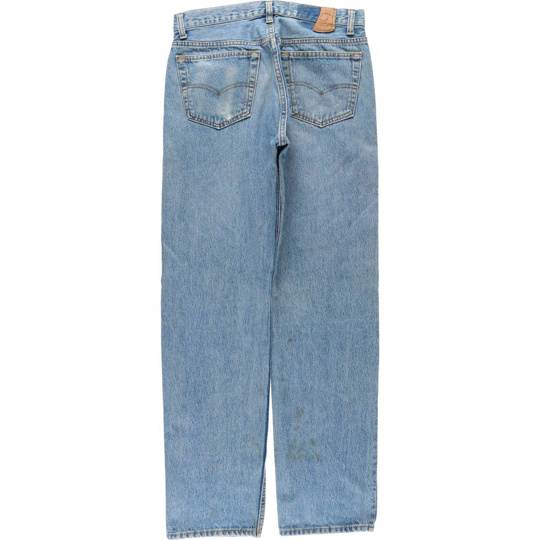 ~1990'S Levi's 501-0191 Straight Denim Pants, Made in USA, Men's Size W31 (approx.), Vintage cotton blue type Vintage Second Hand