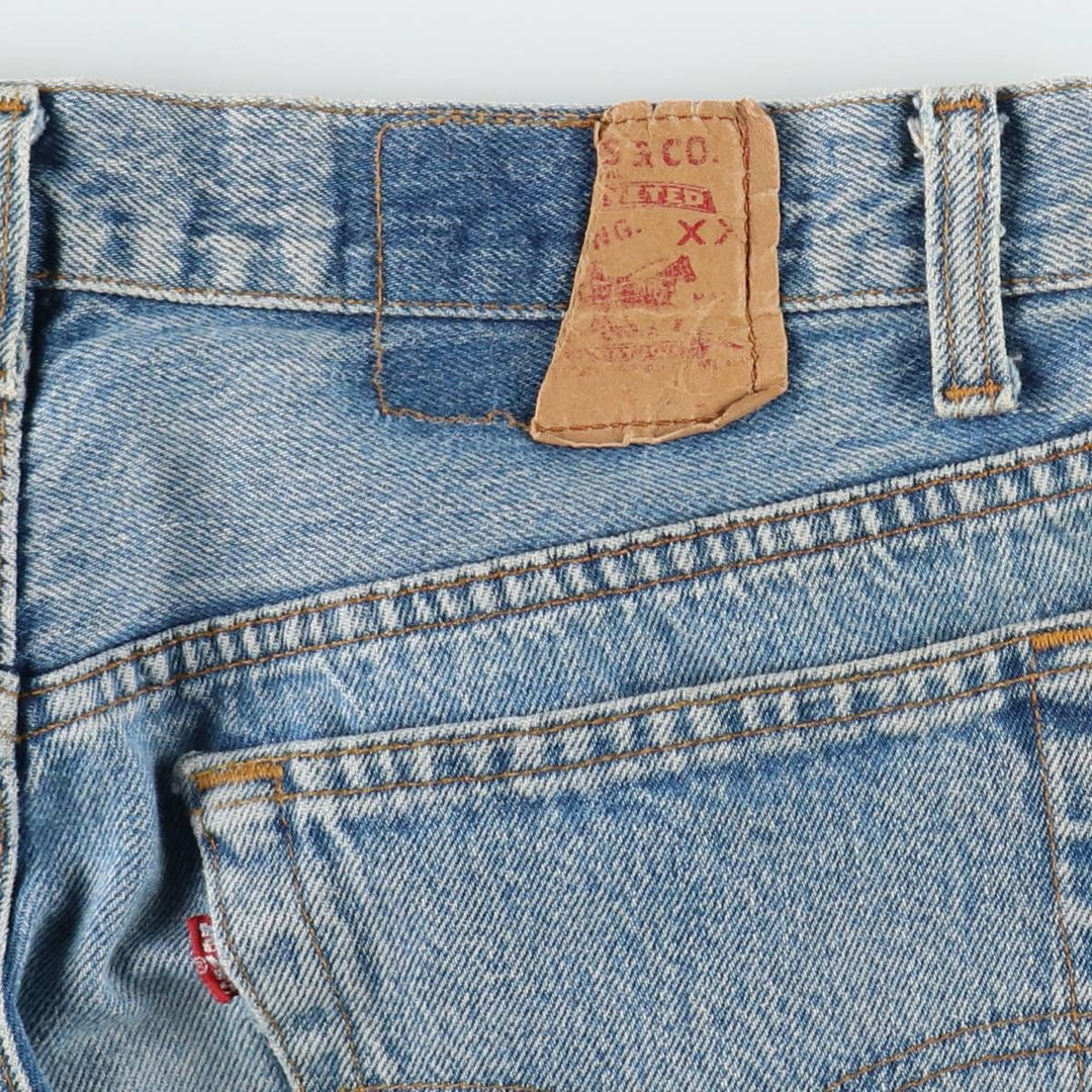 ~1990'S Levi's 501-0191 Straight Denim Pants, Made in USA, Men's Size W31 (approx.), Vintage cotton blue type Vintage Second Hand