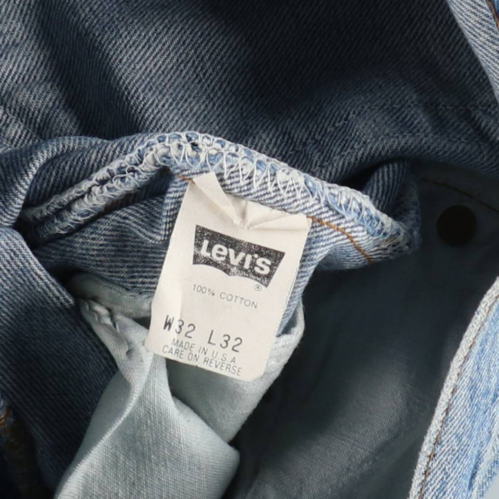 ~1990'S Levi's 501-0191 Straight Denim Pants, Made in USA, Men's Size W31 (approx.), Vintage cotton blue type Vintage Second Hand