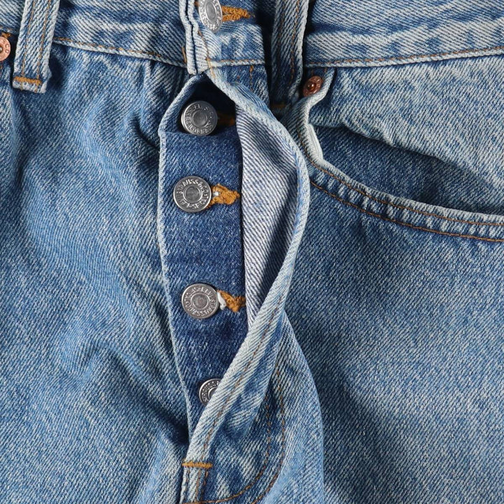 ~1990'S Levi's 501-0191 Straight Denim Pants, Made in USA, Men's Size W31 (approx.), Vintage cotton blue type Vintage Second Hand