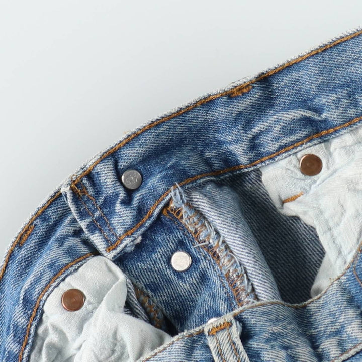 ~1990'S Levi's 501-0191 Straight Denim Pants, Made in USA, Men's Size W31 (approx.), Vintage cotton blue type Vintage Second Hand