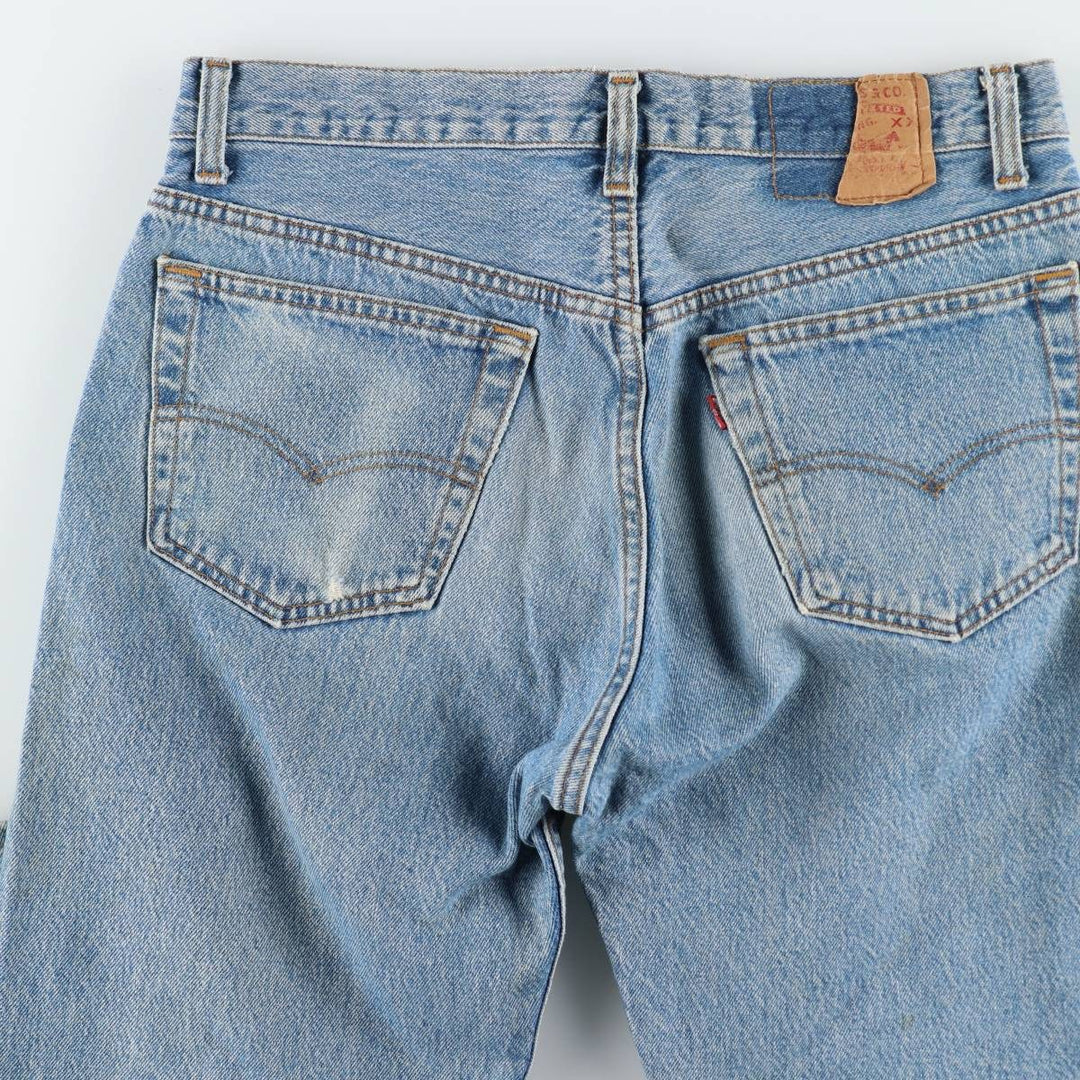 ~1990'S Levi's 501-0191 Straight Denim Pants, Made in USA, Men's Size W31 (approx.), Vintage cotton blue type Vintage Second Hand