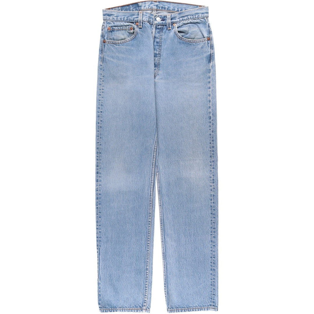 90'S Levi's Straight Denim Pants, Made in USA, Men's, W30 Size, Vintage cotton Blue type light blue Vintage Second Hand