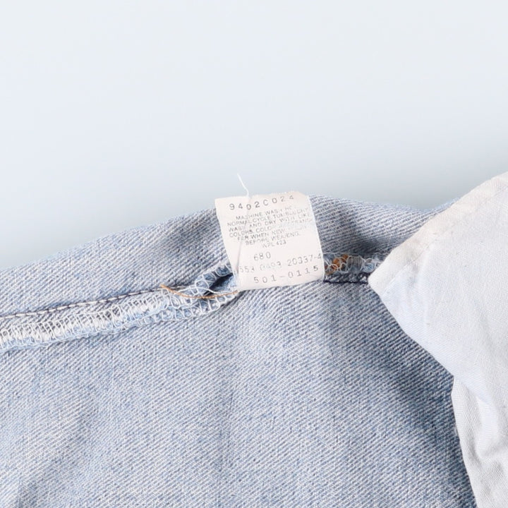 90'S Levi's Straight Denim Pants, Made in USA, Men's, W30 Size, Vintage cotton Blue type light blue Vintage Second Hand
