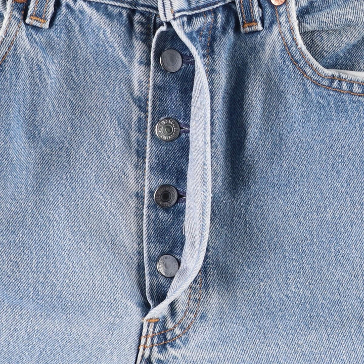 90'S Levi's Straight Denim Pants, Made in USA, Men's, W30 Size, Vintage cotton Blue type light blue Vintage Second Hand