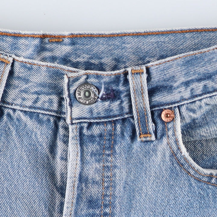 90'S Levi's Straight Denim Pants, Made in USA, Men's, W30 Size, Vintage cotton Blue type light blue Vintage Second Hand