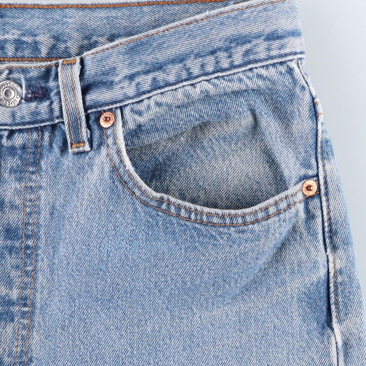 90'S Levi's Straight Denim Pants, Made in USA, Men's, W30 Size, Vintage cotton Blue type light blue Vintage Second Hand