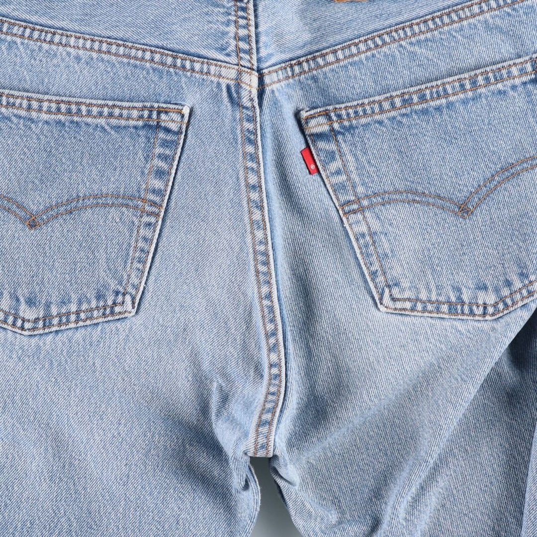 90'S Levi's Straight Denim Pants, Made in USA, Men's, W30 Size, Vintage cotton Blue type light blue Vintage Second Hand