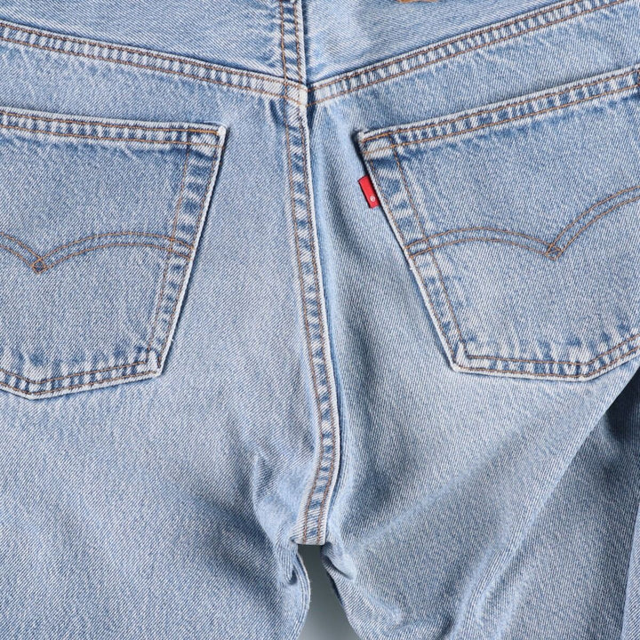 90'S Levi's Straight Denim Pants, Made in USA, Men's, W30 Size, Vintage cotton Blue type light blue Vintage Second Hand