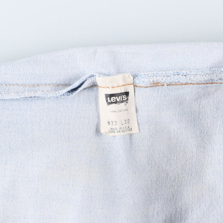 90'S Levi's 501-0134 Straight Denim Pants Made in USA Men's W32 Vintage cotton Blue type light blue Vintage Second Hand