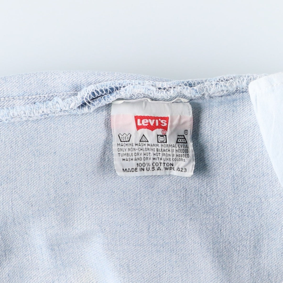 90'S Levi's 501-0134 Straight Denim Pants Made in USA Men's W30 Vintage cotton Blue type light blue Vintage Second Hand