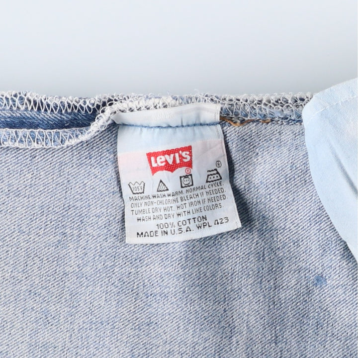 90'S Levi's 501-0193 Straight Denim Pants Made in USA Men's W31 Vintage cotton Blue type light blue Vintage Second Hand