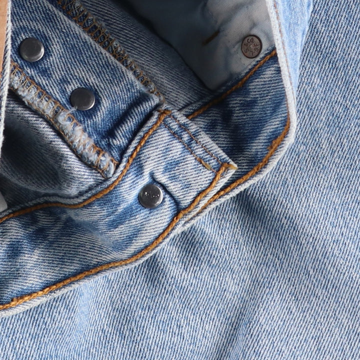 90'S Levi's 501-0193 Straight Denim Pants Made in USA Men's W31 Vintage cotton Blue type light blue Vintage Second Hand