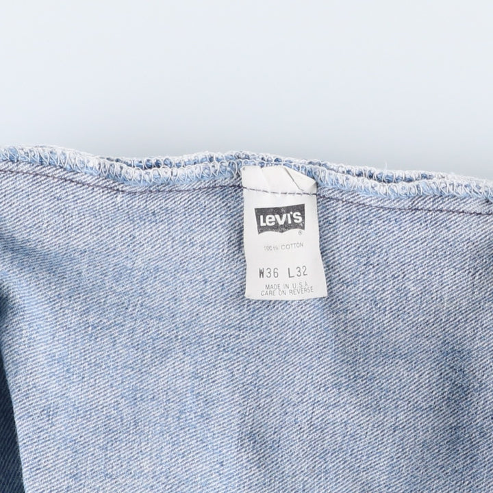 90'S Levi's 501-0191 Straight Denim Pants Made in USA Men's W35 Vintage cotton Blue type light blue Vintage Second Hand