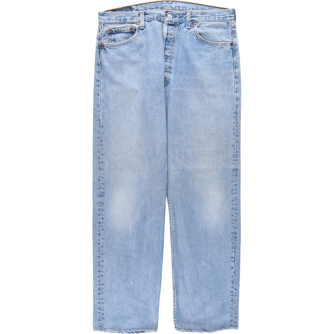 90'S Levi's 501-0193 Straight Denim Pants, Made in USA, Men's, Size 35, Vintage cotton Blue type light blue Vintage Second Hand