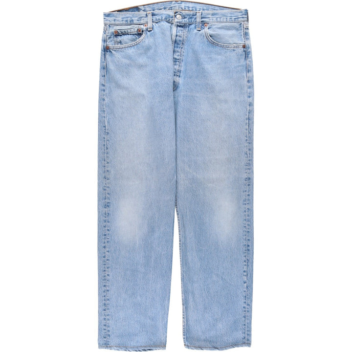 90'S Levi's 501-0193 Straight Denim Pants, Made in USA, Men's, Size 35, Vintage cotton Blue type light blue Vintage Second Hand