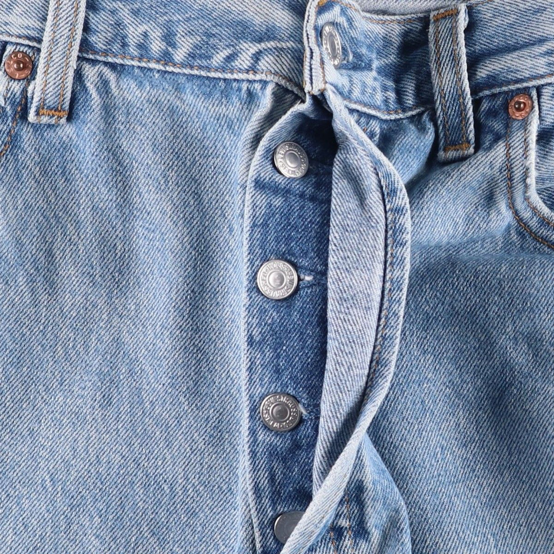90'S Levi's 501-0193 Straight Denim Pants, Made in USA, Men's, Size 35, Vintage cotton Blue type light blue Vintage Second Hand