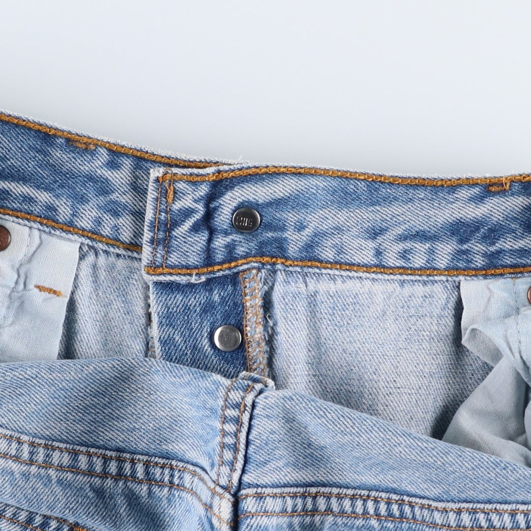 90'S Levi's 501-0193 Straight Denim Pants, Made in USA, Men's, Size 35, Vintage cotton Blue type light blue Vintage Second Hand