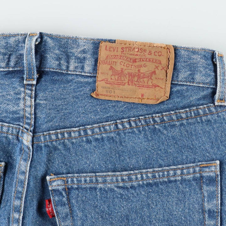 80s-90'S Levi's 501-0000 Straight Denim Pants, Made in USA, Men's Size W32 (approx.), Vintage cotton blue type Vintage Second Hand