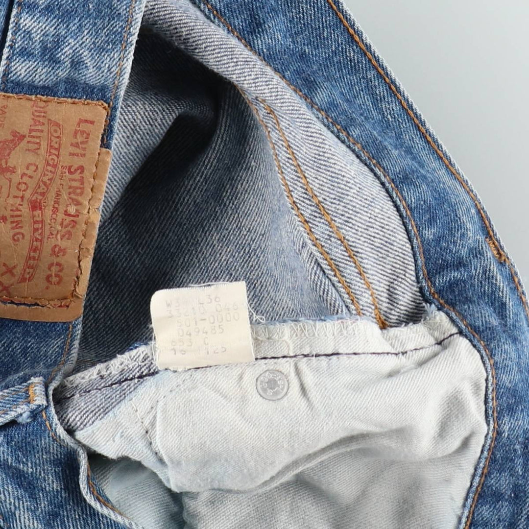 80s-90'S Levi's 501-0000 Straight Denim Pants, Made in USA, Men's Size W32 (approx.), Vintage cotton blue type Vintage Second Hand