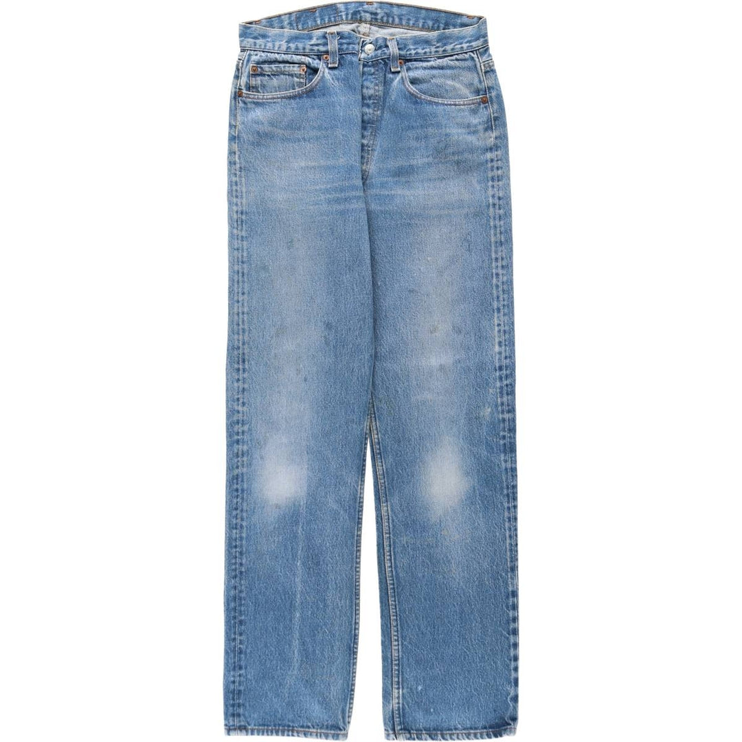 80s-90'S Levi's 501-0000 Straight Denim Pants, Made in USA, Men's Size W32 (approx.), Vintage unclear blue type Vintage Second Hand