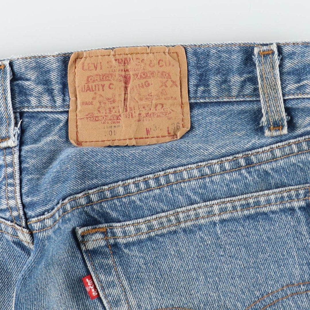80s-90'S Levi's 501-0000 Straight Denim Pants, Made in USA, Men's Size W32 (approx.), Vintage unclear blue type Vintage Second Hand
