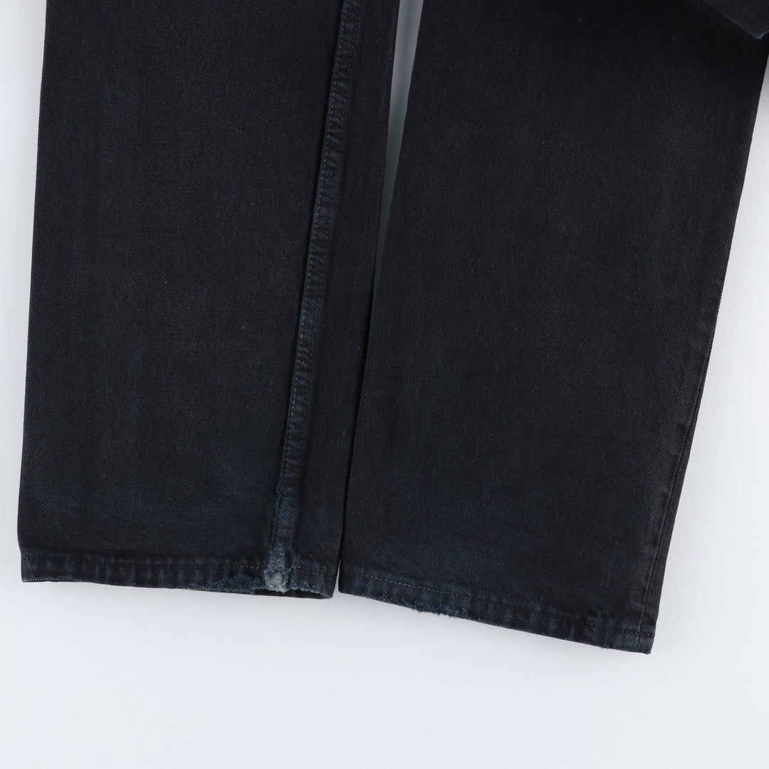 Levi's 501-0165 Euro Model Black Denim Straight Leg Jeans, Made in England, Men's W30 (approx.) cotton black type Vintage Second Hand