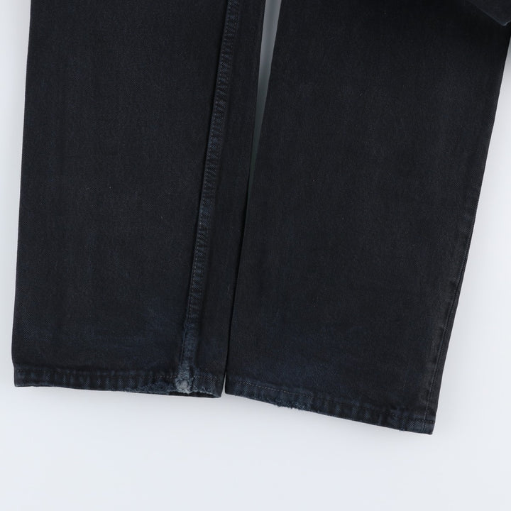 Levi's 501-0165 Euro Model Black Denim Straight Leg Jeans, Made in England, Men's W30 (approx.) cotton black type Vintage Second Hand