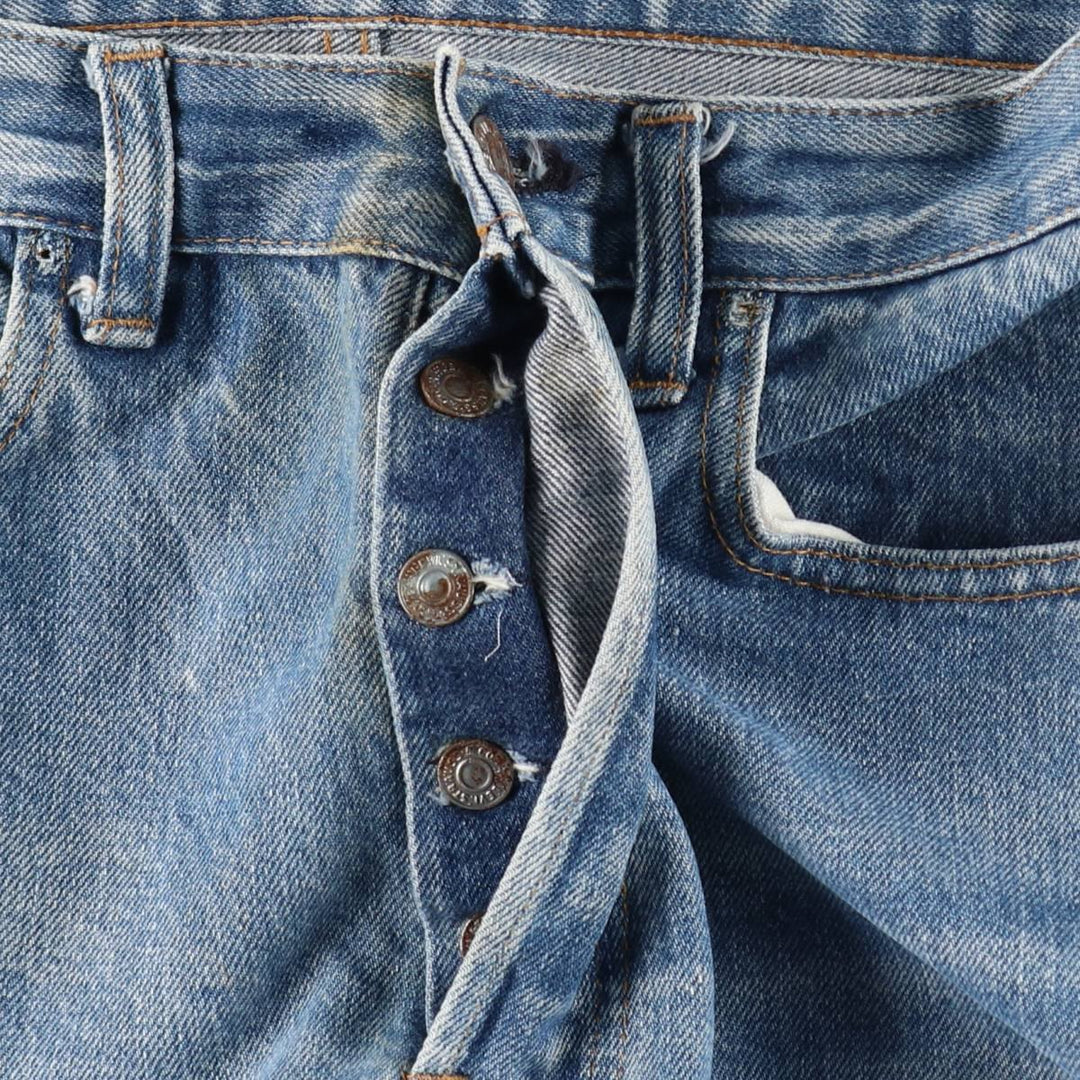 Levi's 501 straight denim pants for men, equivalent to w31 unclear blue type Vintage Second Hand