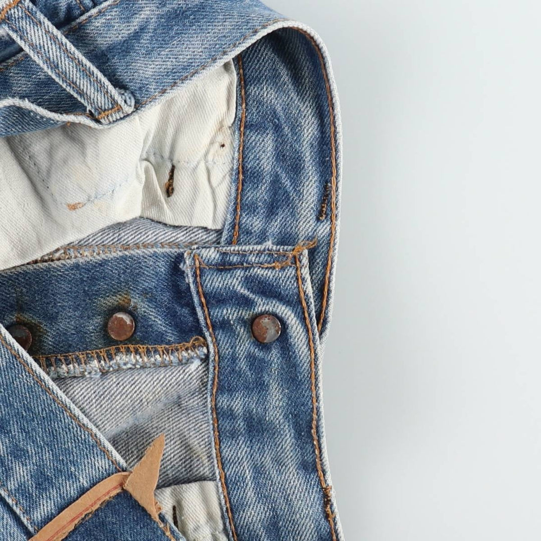 Levi's 501 straight denim pants for men, equivalent to w31 unclear blue type Vintage Second Hand