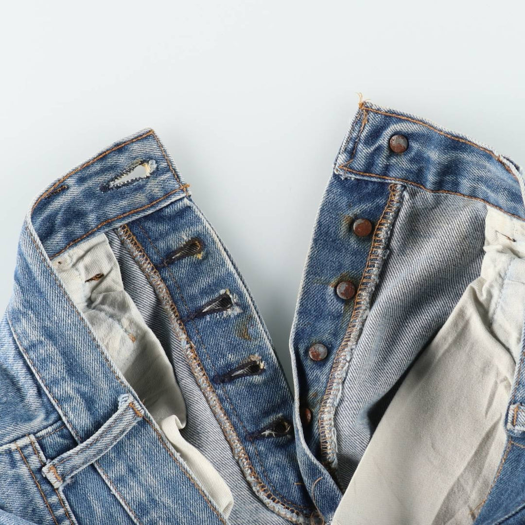 Levi's 501 straight denim pants for men, equivalent to w31 unclear blue type Vintage Second Hand