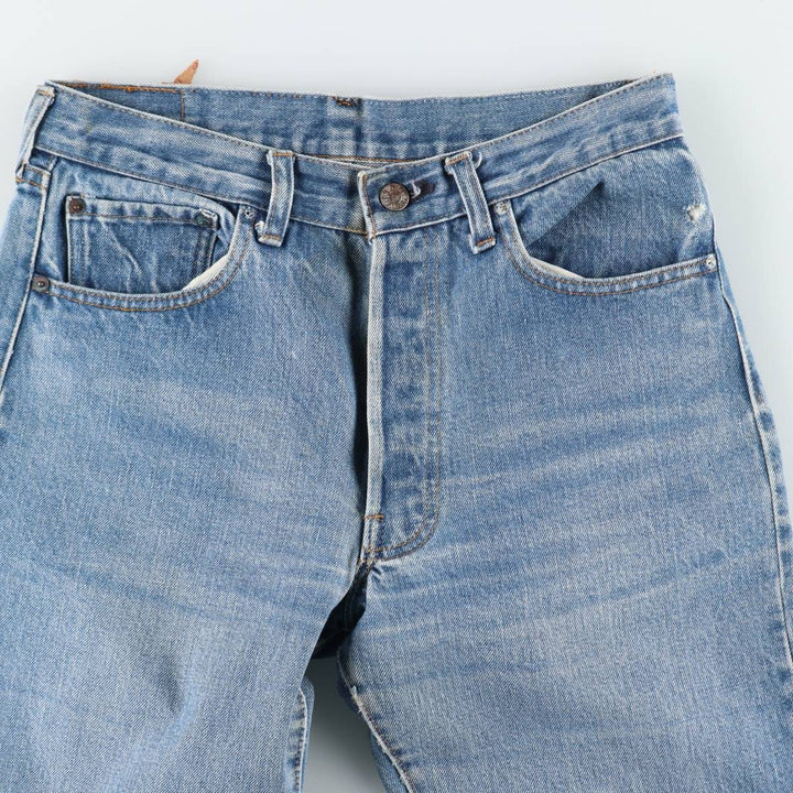 Levi's 501 straight denim pants for men, equivalent to w31 unclear blue type Vintage Second Hand