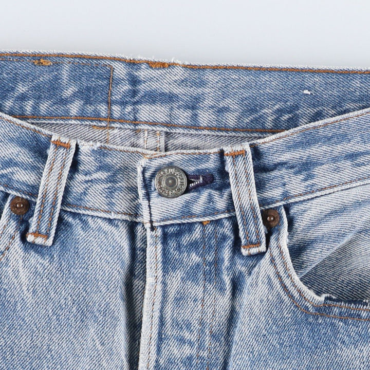 Levi's 501 Straight Denim Pants, Made in USA, Men's Size W30 (approx.) unclear Blue type light blue Vintage Second Hand